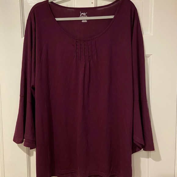 Just My Size Bell Sleeve Pintuck Top – Size 3X - Picture 3 of 10